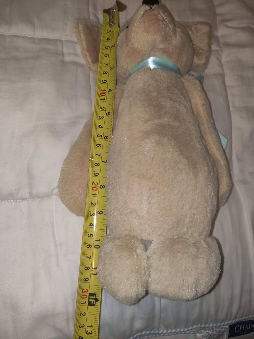 The Bearington Collection Chihuahua with Light Blue Ribbon - Picture 4 of 5